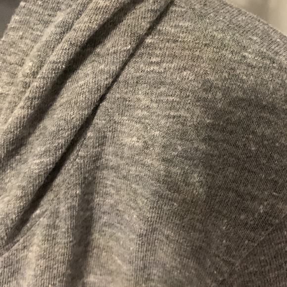 Alternative Apparel Gray Marled Jersey Open Front Hoodie Size S - Picture 3 of 8